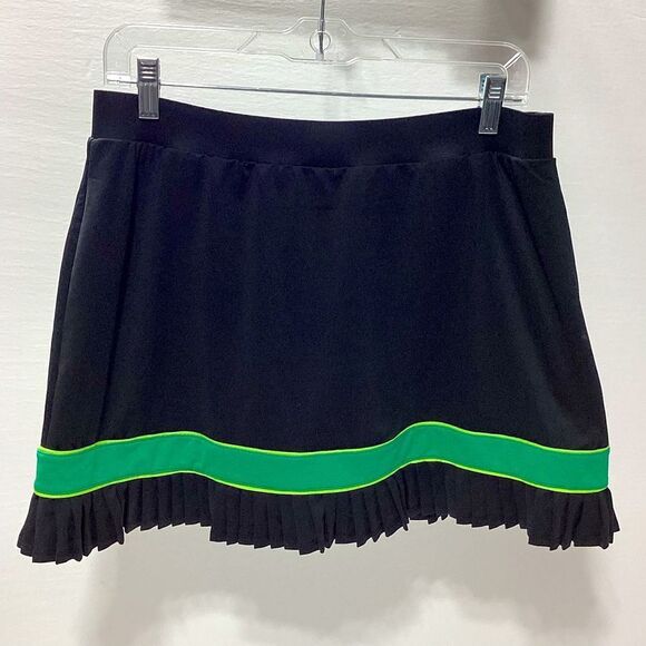 Tail Tennis Skort Skirt Black Green Yellow Inner Liner Shorts L - Picture 1 of 10